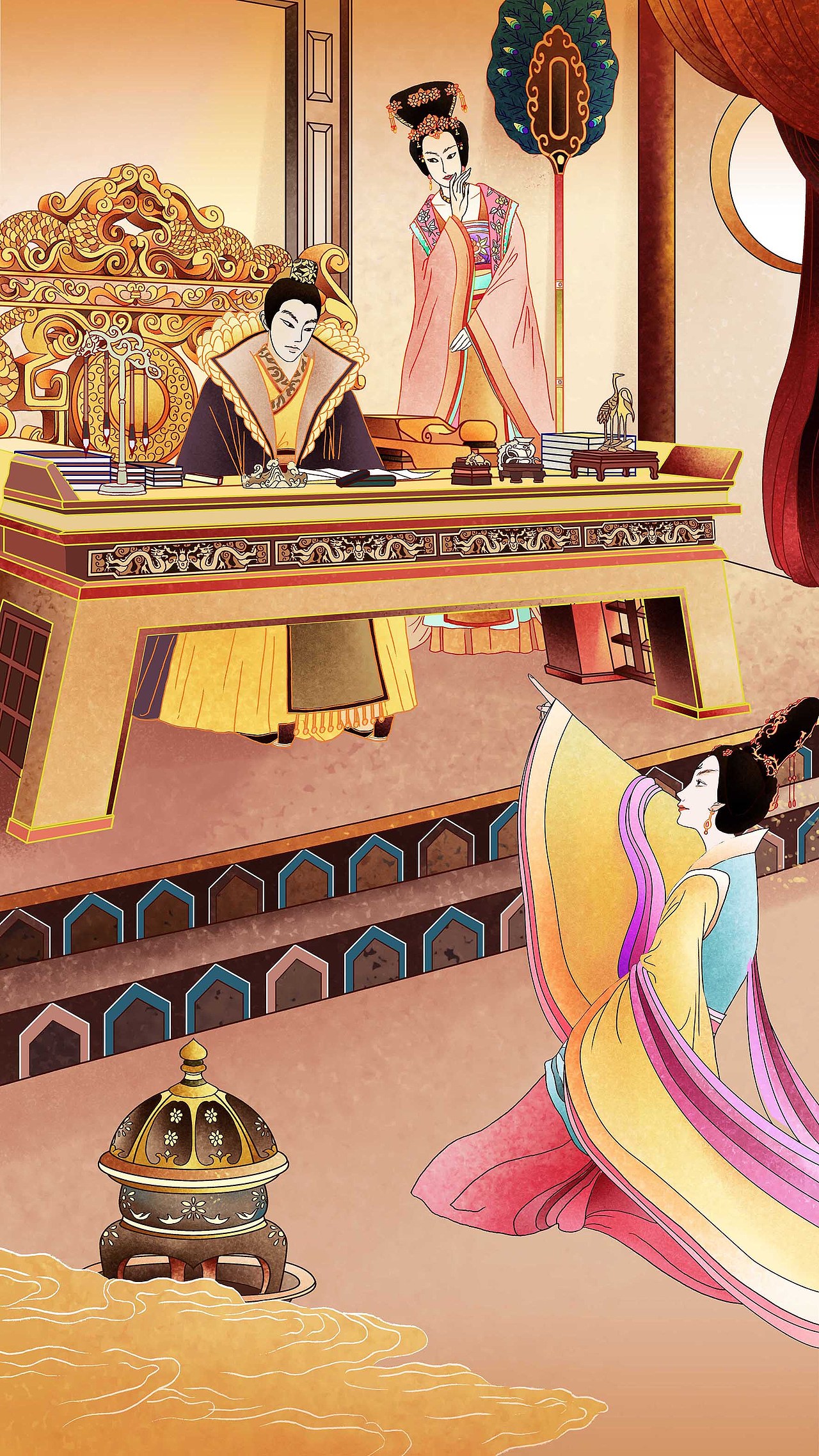 《宫心计2：深宫计》-深宫有多深 - H5插画（图ZMTE4MzU1MjM2） - 商业插画 - 站酷设计师BanBan半半原创素材 - 站酷ZCOOL