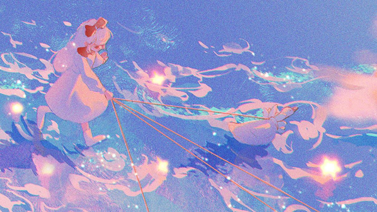 Daisy初序曲：溜鸭子（图ZMjY2NTQ4NjI0） - 儿童插画 - 站酷设计师不跳电小狗导导原创素材 - 站酷ZCOOL