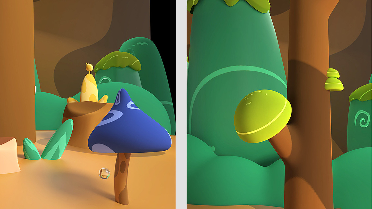 奇幻森林（图ZMzAxNTE3OTA0） - 其他三维 - 站酷设计师皮皮吉他原创素材 - 站酷ZCOOL