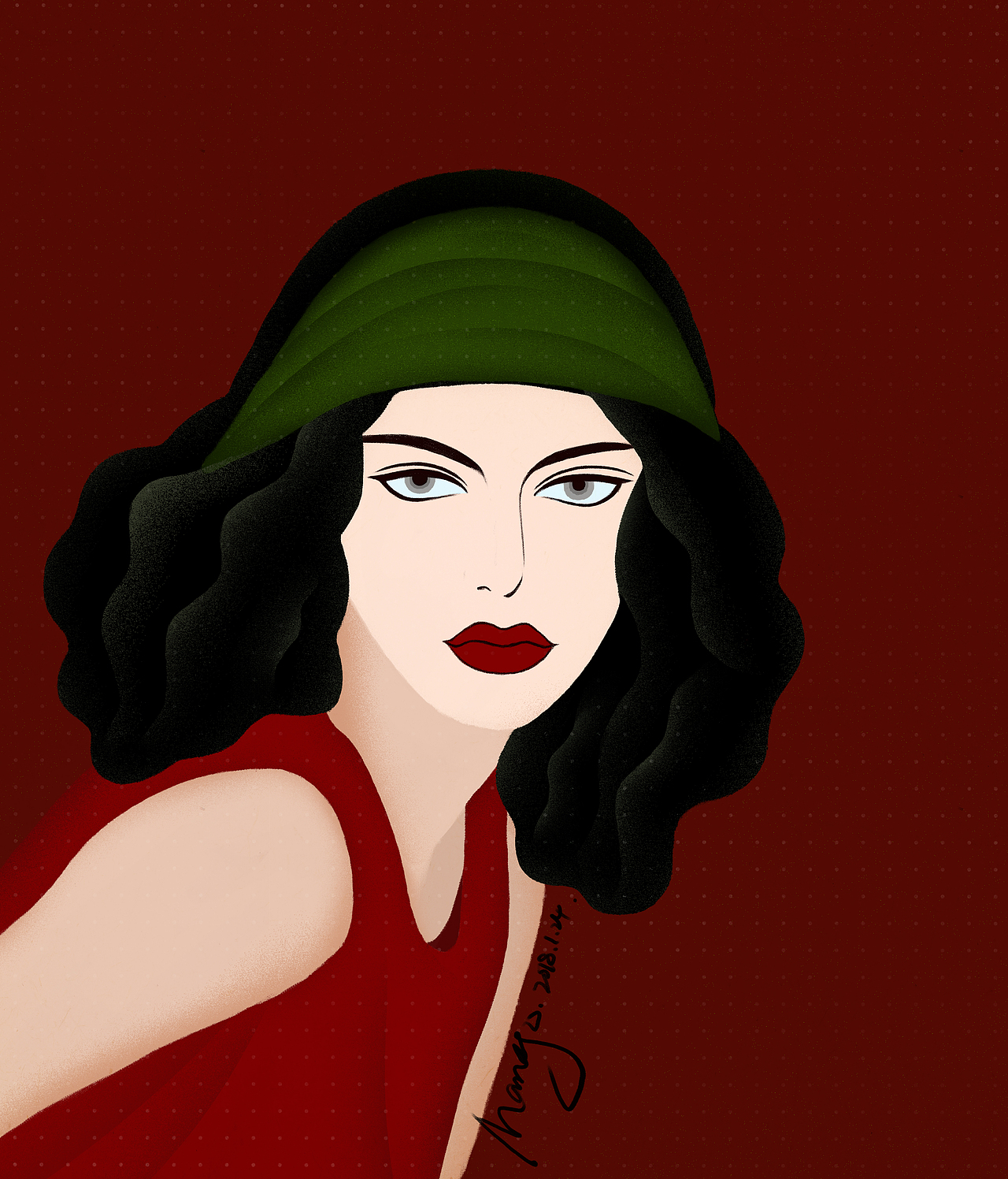 早些时候画的头像（图ZMTU1MTE0NTYw） - 商业插画 - 站酷设计师Mango1219原创素材 - 站酷ZCOOL