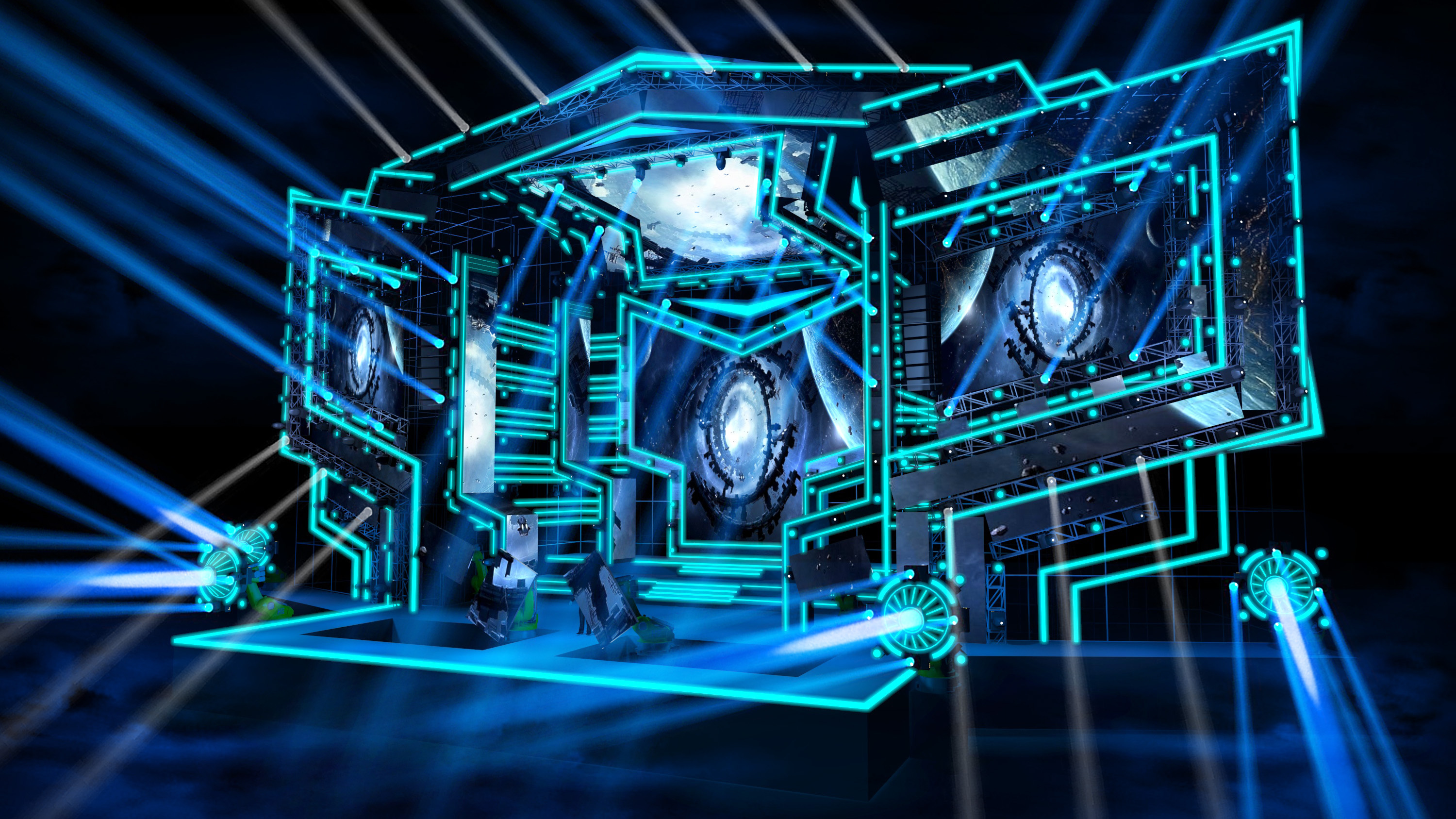 虾米音乐节|空间|舞台美术|廖定敏_manman - 原创作品 - 站酷 (zcool)