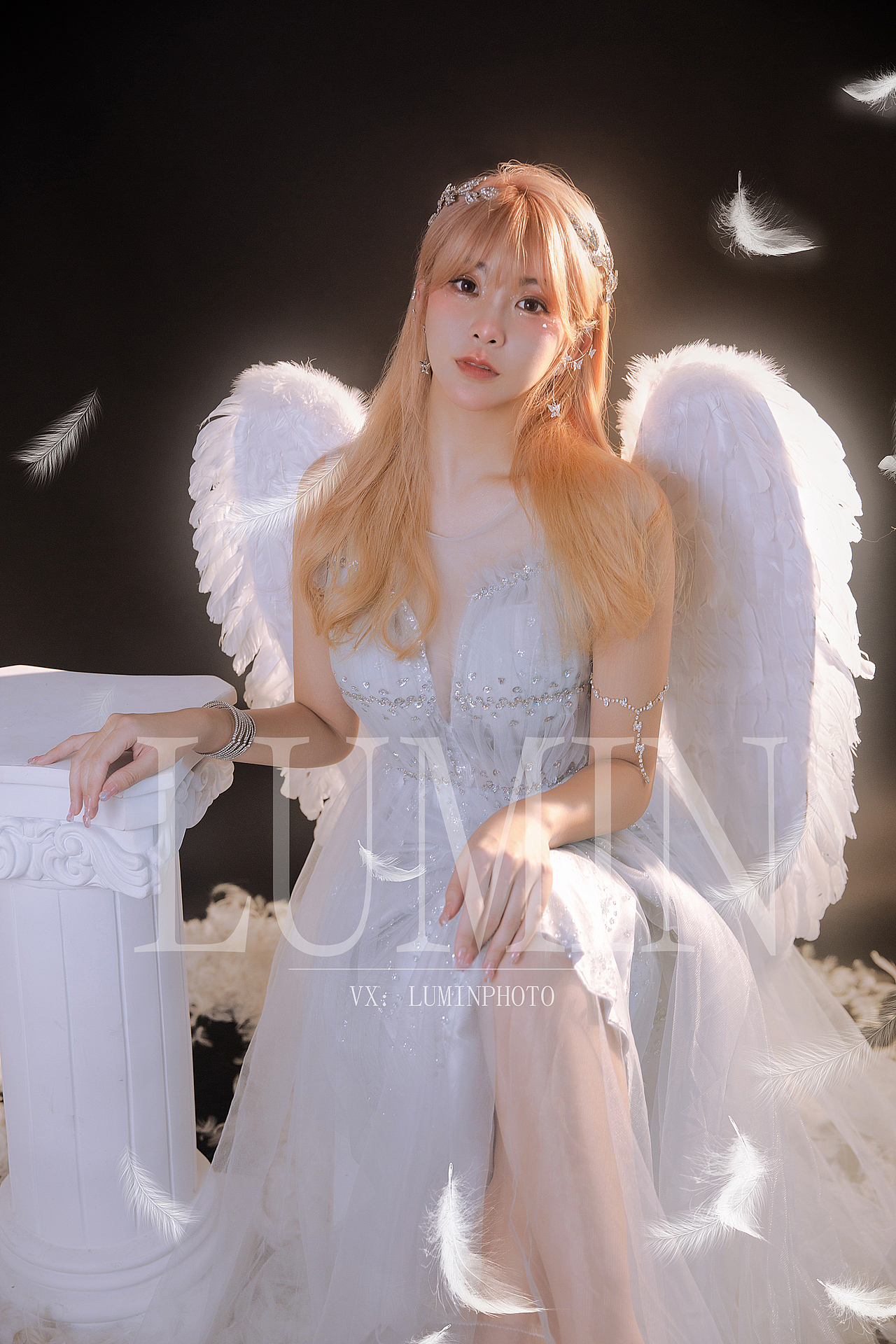 精灵写真 翅膀 羽毛 仙 精灵天使 深圳女摄