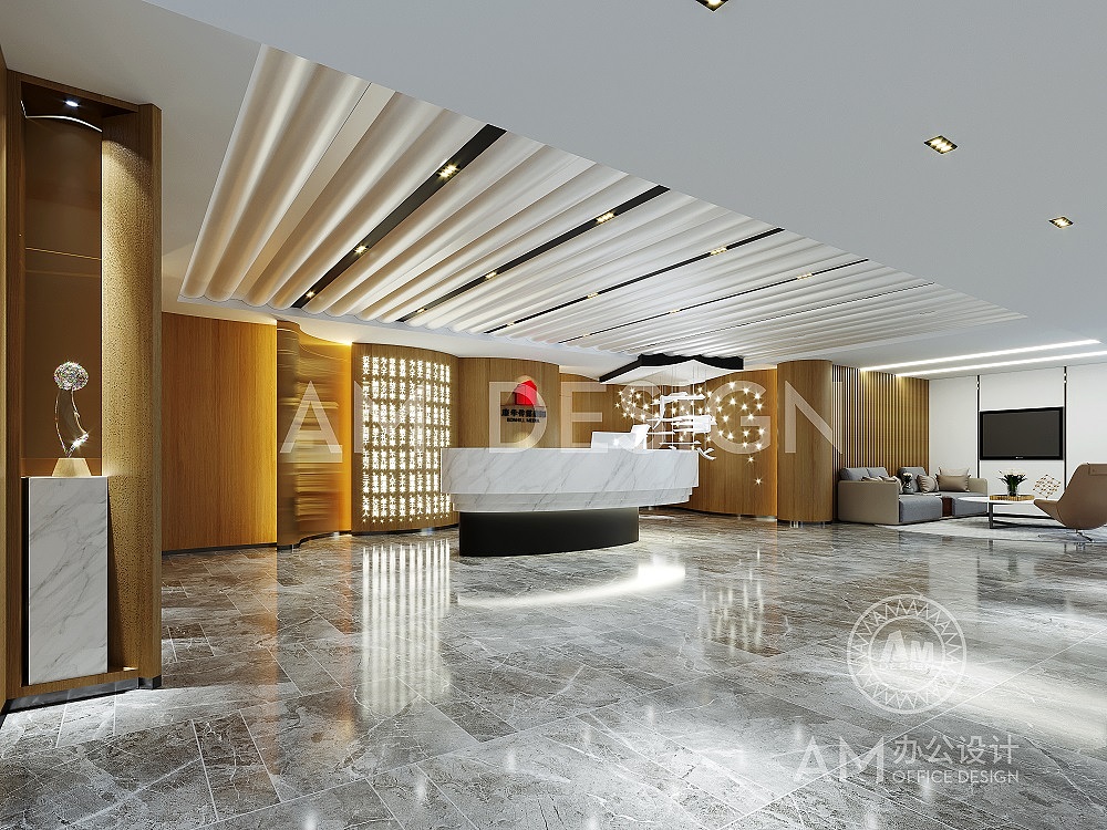 山东康华传媒互联网公司办公室设计—AM（图ZMjEwNDQ2ODIw） - 家装设计 - 站酷设计师AM设计公司原创素材 - 站酷ZCOOL