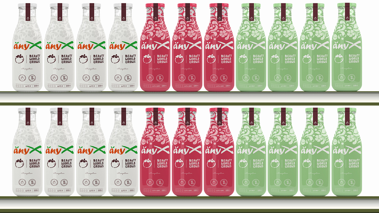 anyX × 五颗蛋 | 山竹果汁饮料包装设计