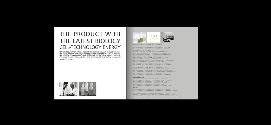 化妆品高端简洁画册设计