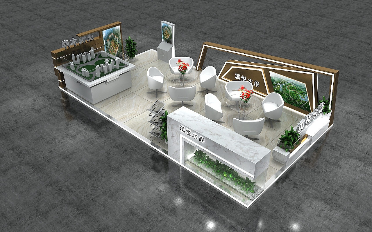 溪悦水岸地产效果图设计 3D效果图设计