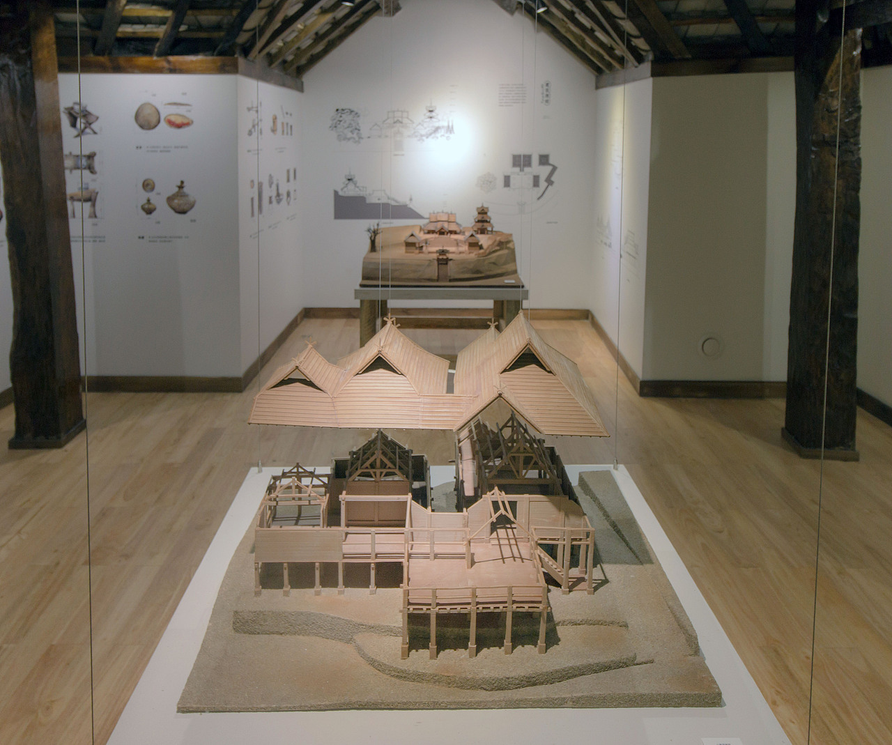 翁基缅寺及传统民居建筑模型