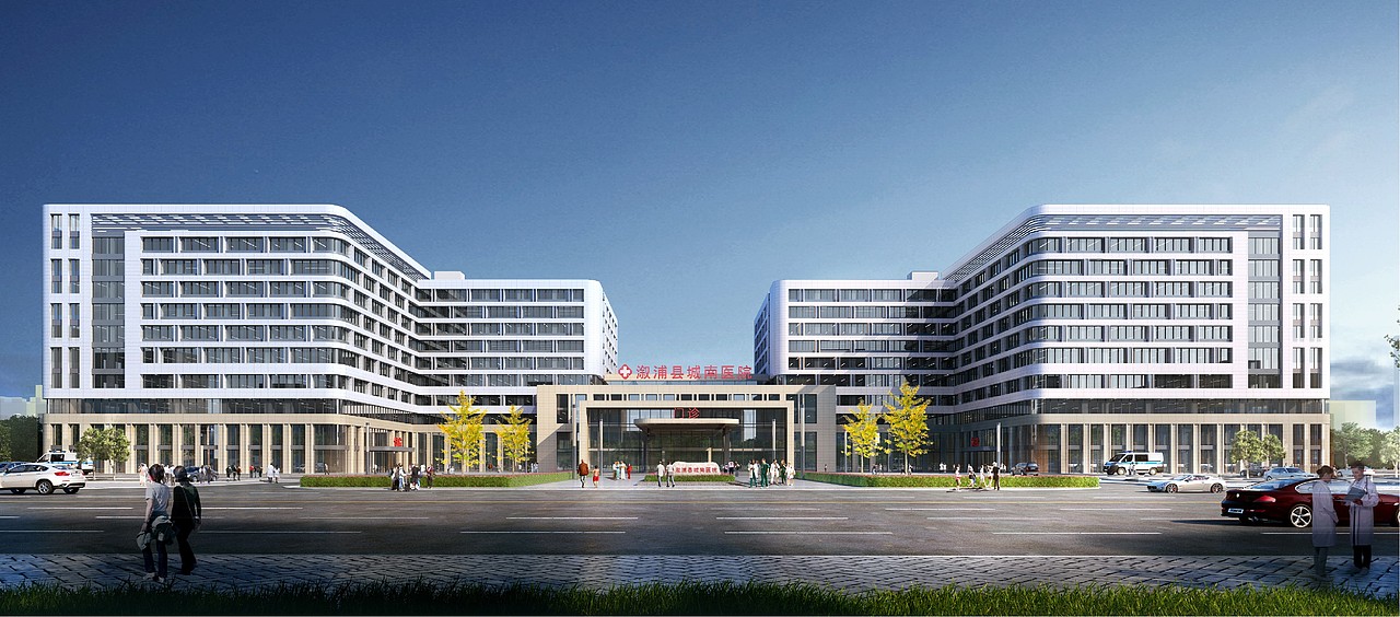 设计效果图丨二甲综合性医院,一期工程14万平米