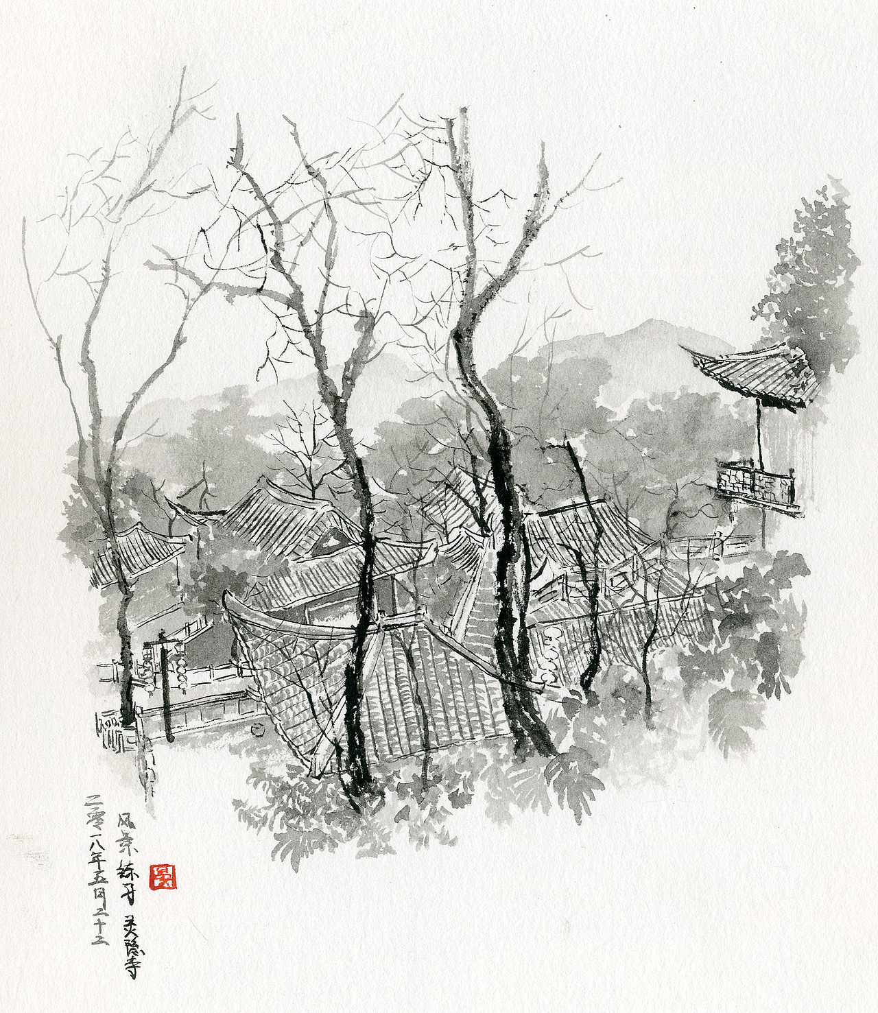 分享收藏毕业倒计时八十一天 9/81水墨小品自然风景古风收录收藏夹