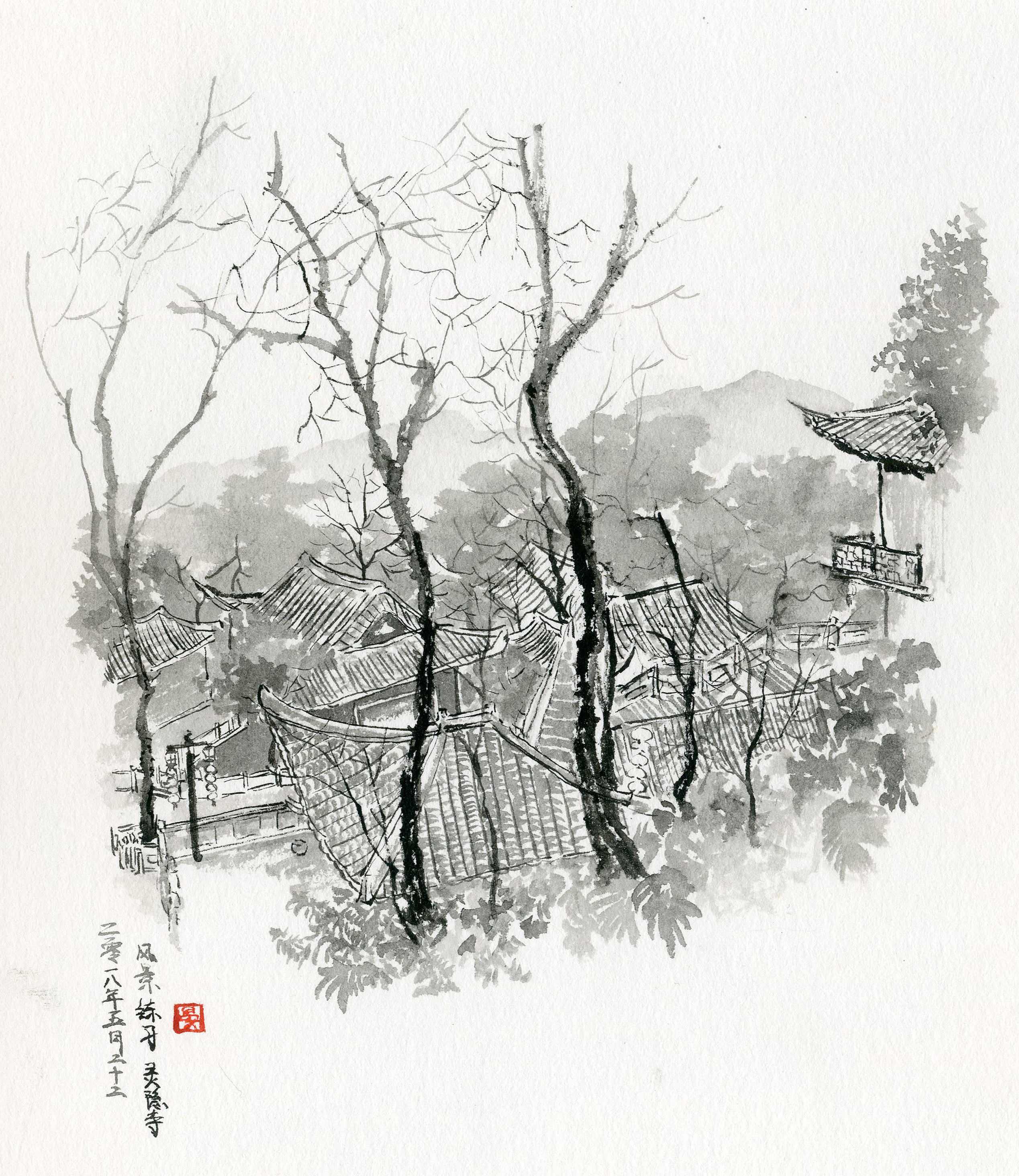 水墨小画合集|纯艺术|水彩|懿晏 - 原创作品 - 站酷 (zcool)