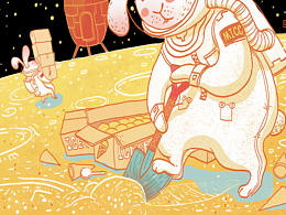 《MICC月面雪糕公司》等插畫習作