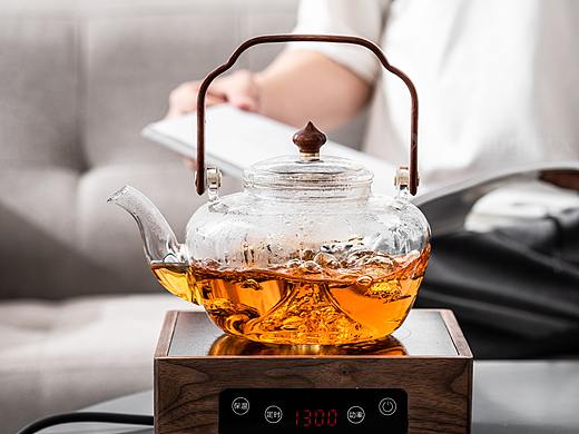玻璃水壶/蒸茶壶/茶具拍摄/水壶拍摄