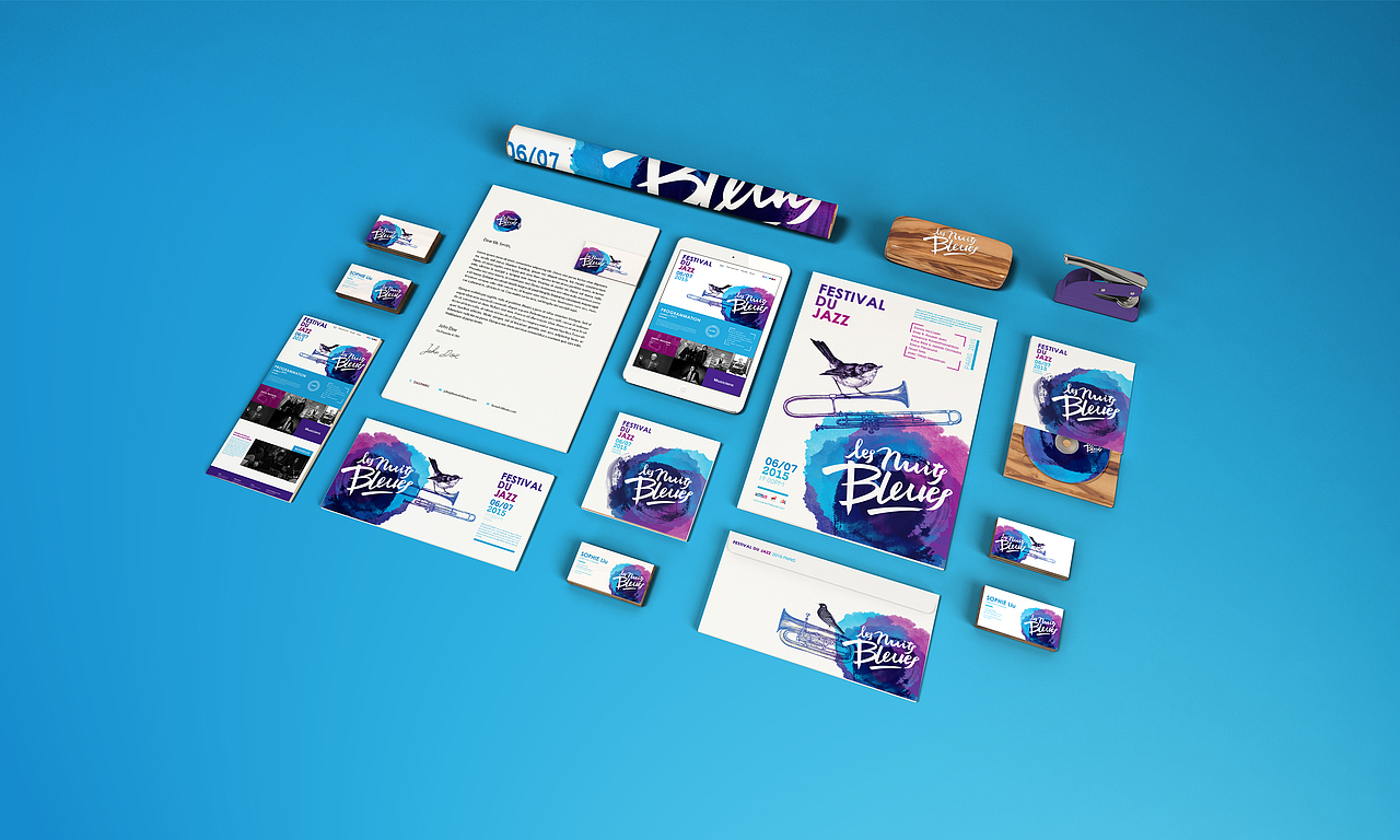 Les Nuits Bleues/ Festival du Jazz（图ZMjUzNDI4MTI=） - 品牌 - 站酷设计师Niico原创素材 - 站酷ZCOOL