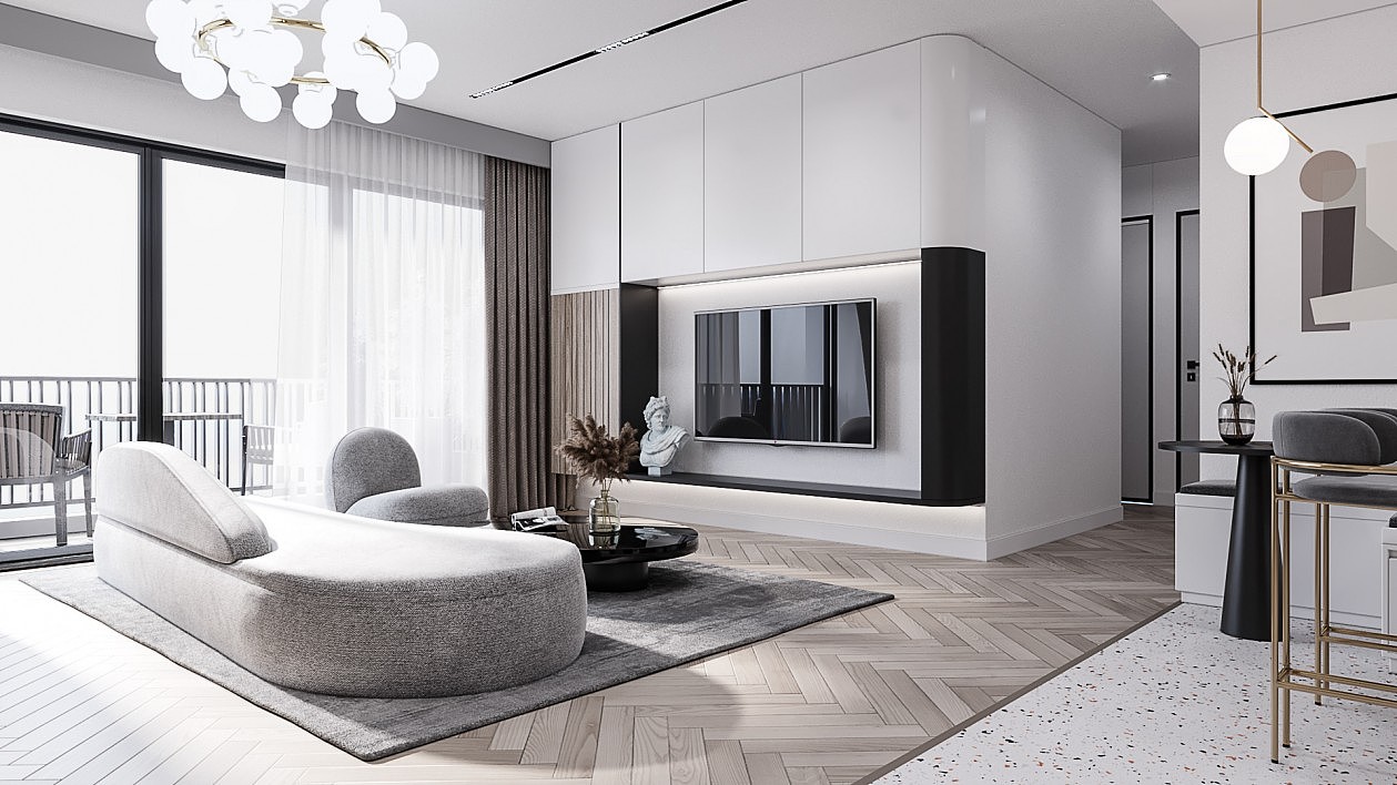 非常有气质的三居室,空间设计!