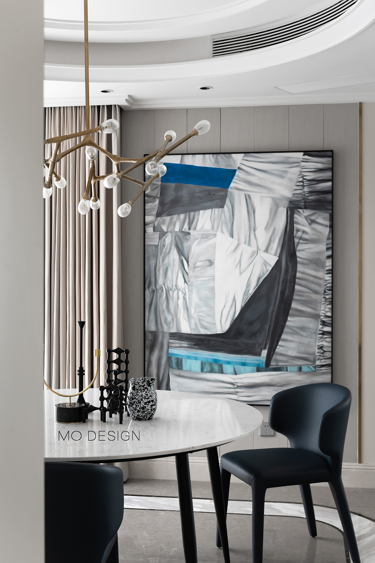 杭州私宅空间设计丨蓝爵空间艺术完美演绎