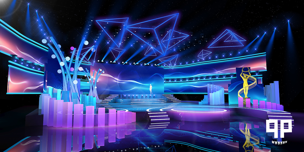 qp颁奖典礼舞美|空间|舞台美术|哈尔滨邱鹏 - 原创作品 - 站酷 (zcool