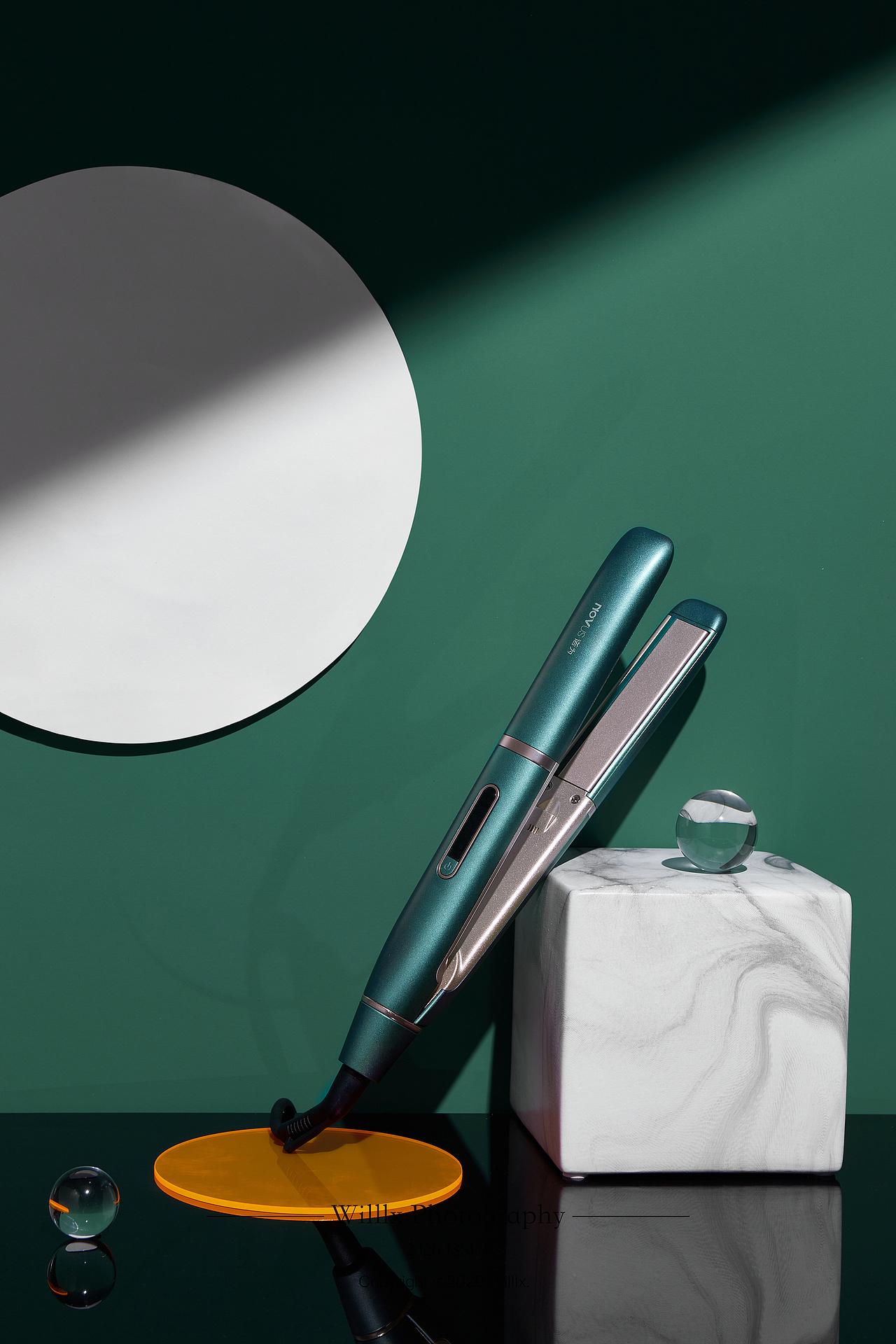 NOVUS✖WilllX|绿色卷发棒 定制场景|产品摄影