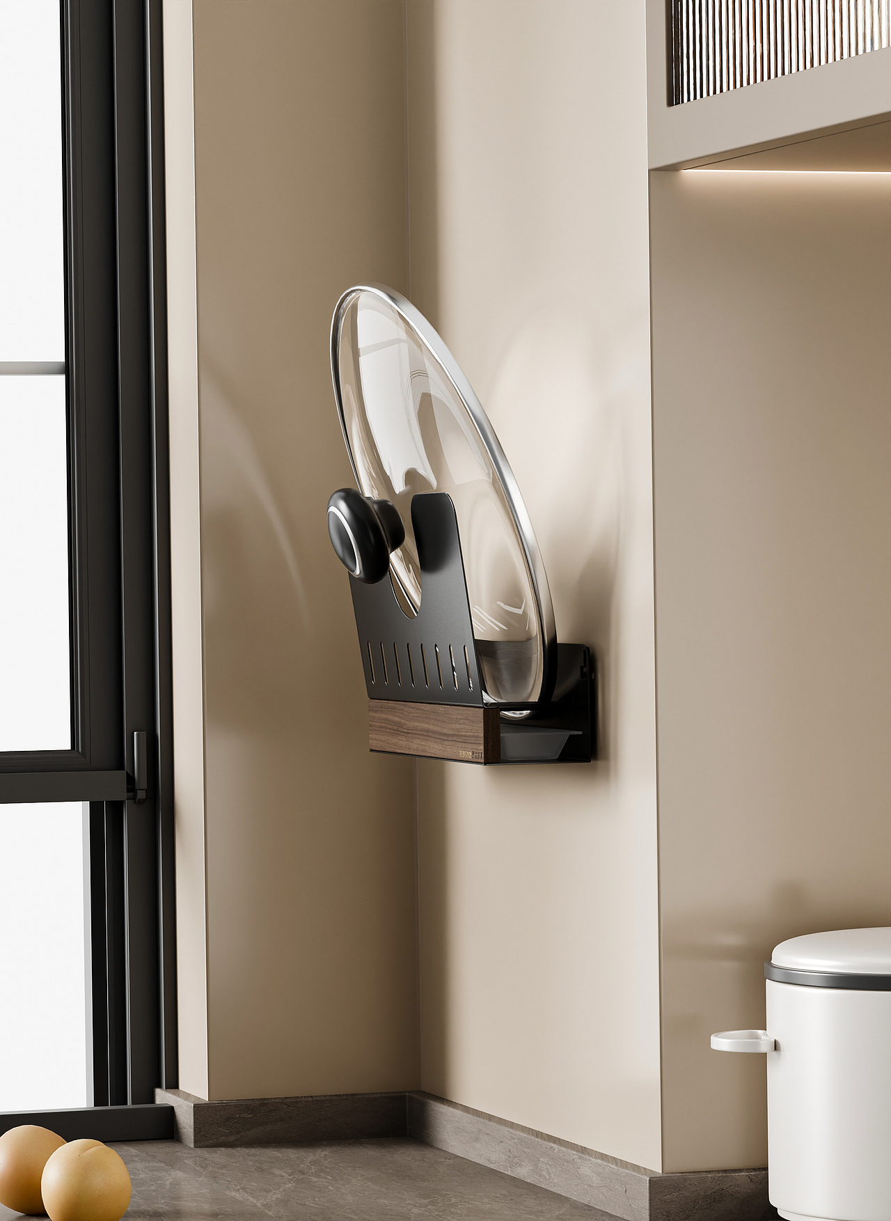 厨房置物架渲染