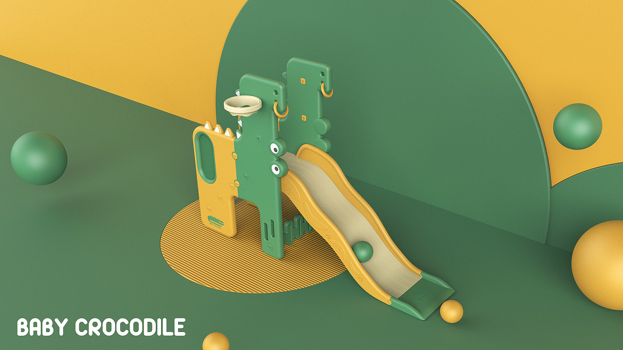 哈士奇设计作品 - 儿童滑梯