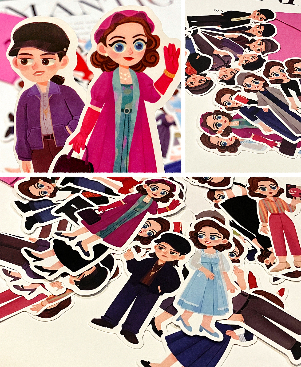 麦瑟尔夫人插画贴纸