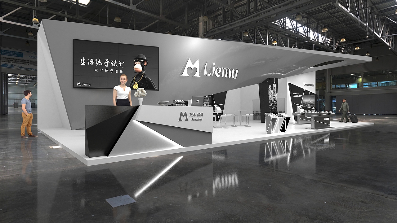 烈木个性展台-切角元素