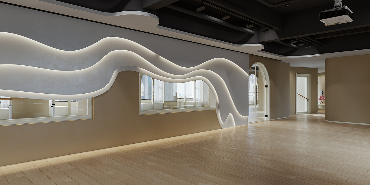 舞蹈教室（图ZMzIwNTIzODMy） - 商业空间设计 - 站酷设计师矩形视觉表现原创素材 - 站酷ZCOOL