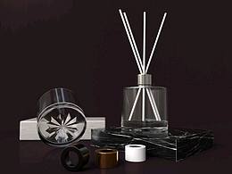 霜花底纹圆形香薰瓶