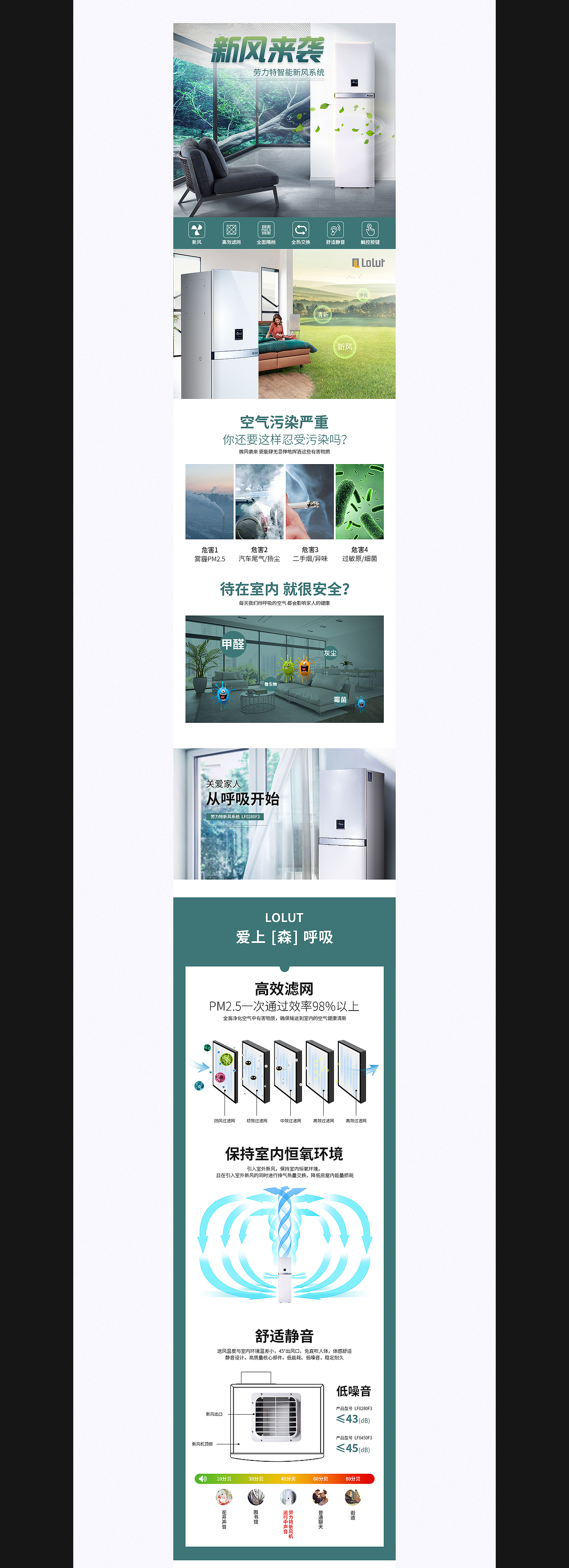 新风系统 / 净水系统详情页（图ZMTAwODU0NTA4） - 电商 - 站酷设计师坚挺阿姨原创素材 - 站酷ZCOOL