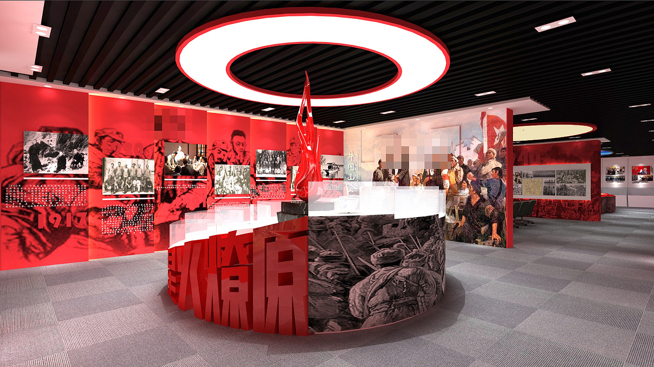 党建展厅概念搞（图ZMjk1OTE1MTYw） - 展陈设计 - 站酷设计师金城镇待业青年原创素材 - 站酷ZCOOL