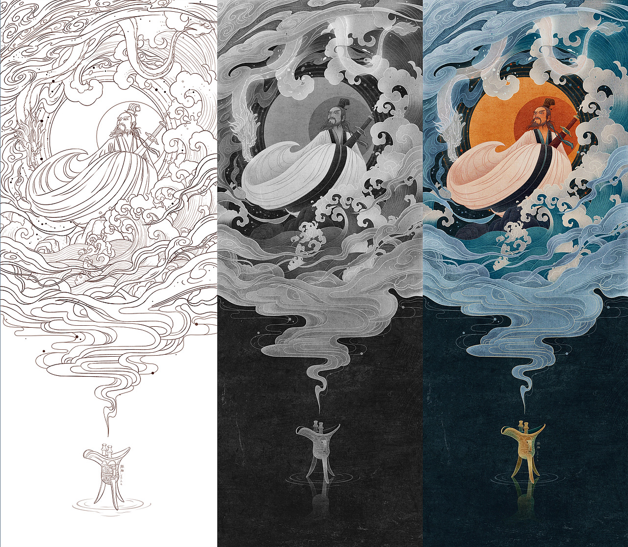 端午敬屈原（图ZMjU4NzA3NzQw） - 创作习作 - 站酷设计师慢慢在路上原创素材 - 站酷ZCOOL