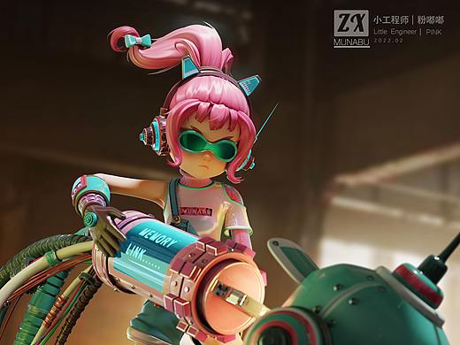 小女陔和机器人--第一弹 