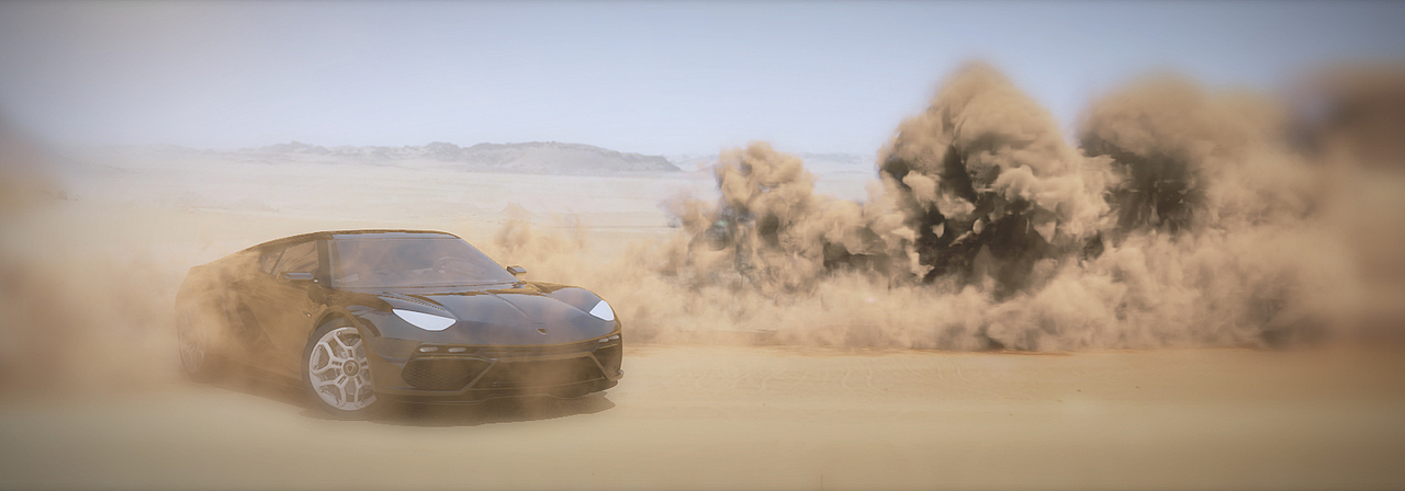 实景合成兰博基尼漂移扬尘效果（图ZNzcxNjA0MDQ=） - 动画/影视 - 站酷设计师Xclucis原创素材 - 站酷ZCOOL