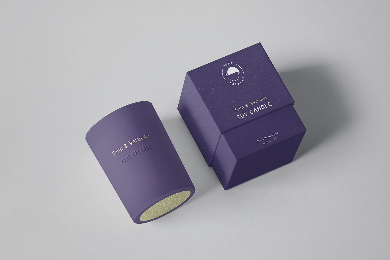 香薰蜡烛包装设计 | "pure balance"