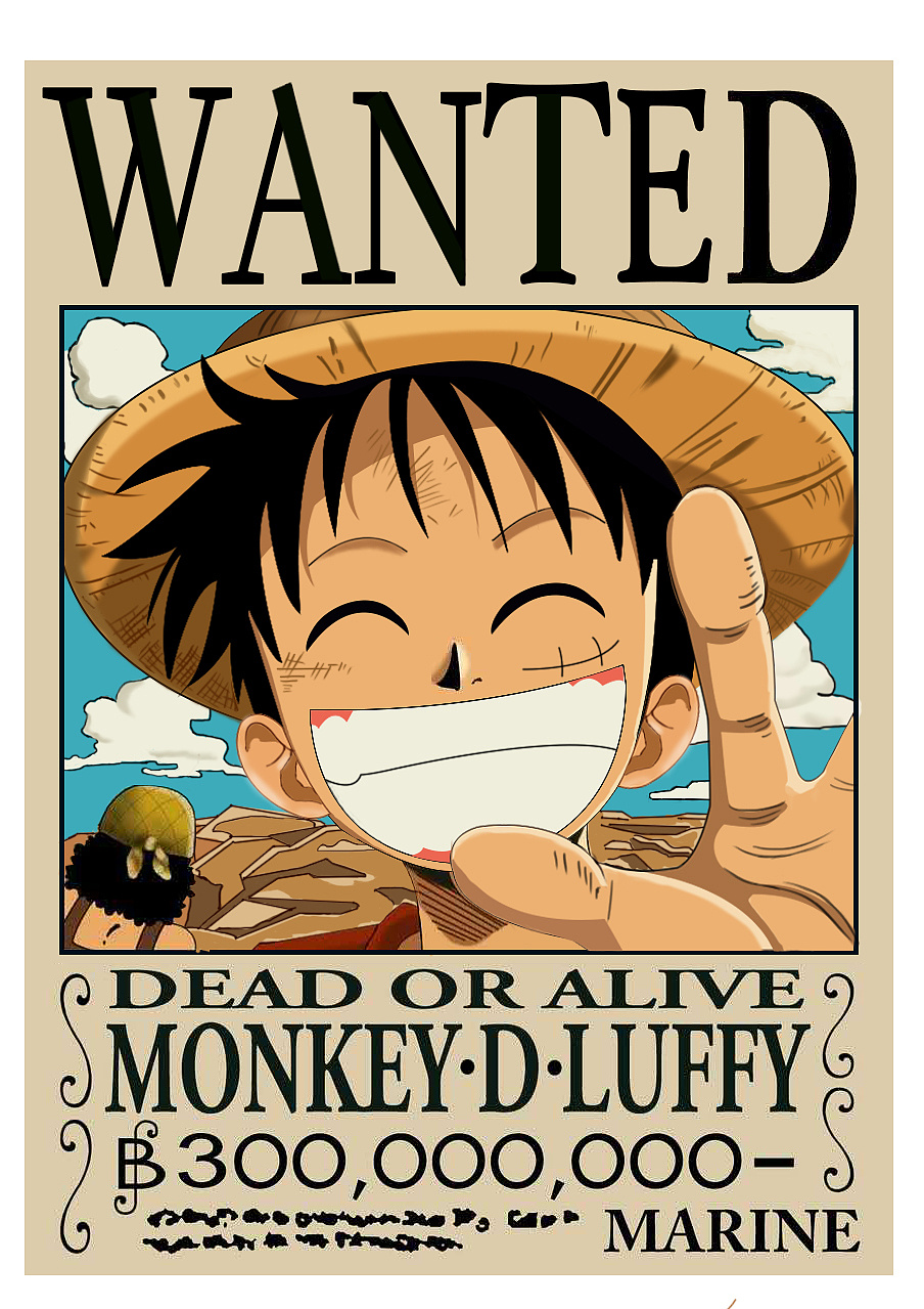 临摹手绘海贼王路飞