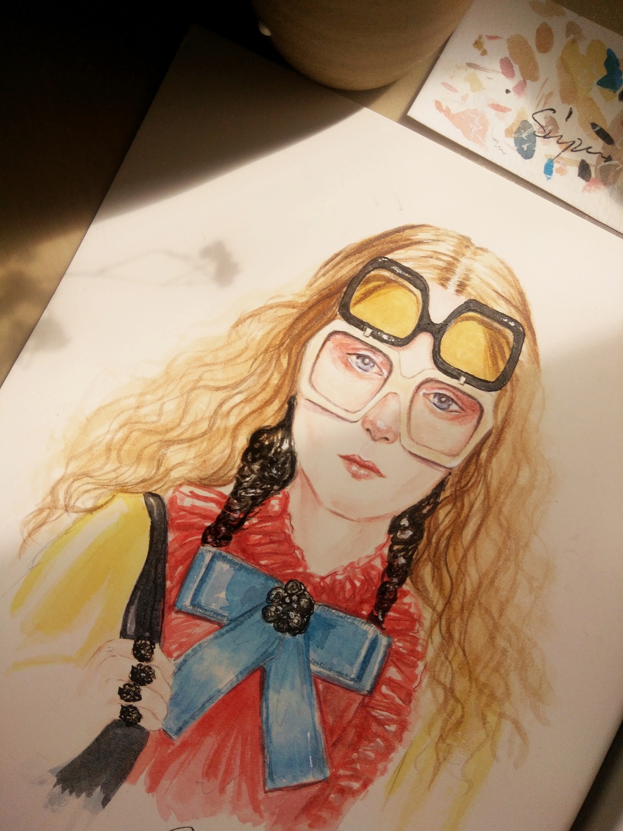 手绘水彩插画（图ZMTA0MzMxNTM2） - 创作习作 - 站酷设计师ECHO超人小茗原创素材 - 站酷ZCOOL