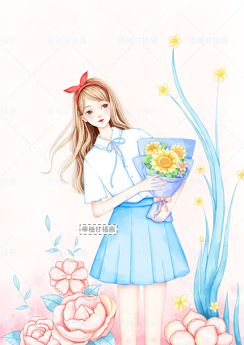 小清新插画合集2（图ZMjA5MDA5MDQw） - 商业插画 - 站酷设计师柚甘原创素材 - 站酷ZCOOL