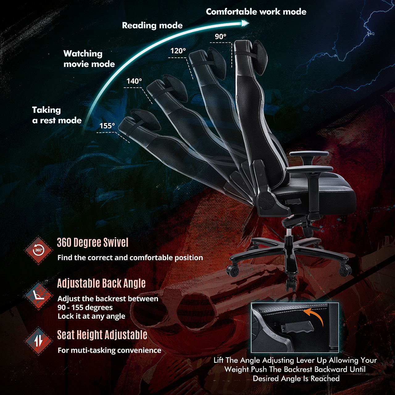 亚马逊主辅图-电竞椅A