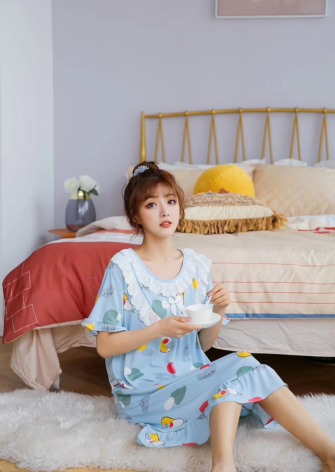 睡衣甜美风格拍摄