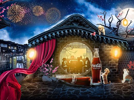 《相机海报》《可口可乐新年海报》临摹练习