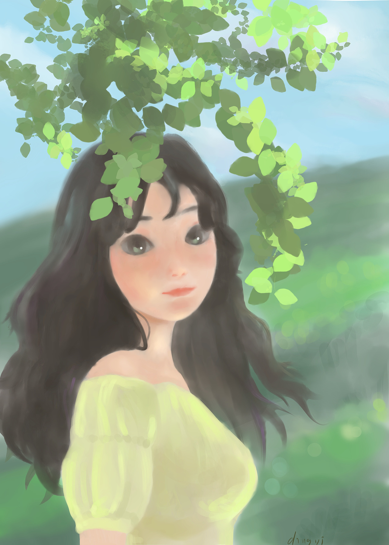 尝试画二次元二次元