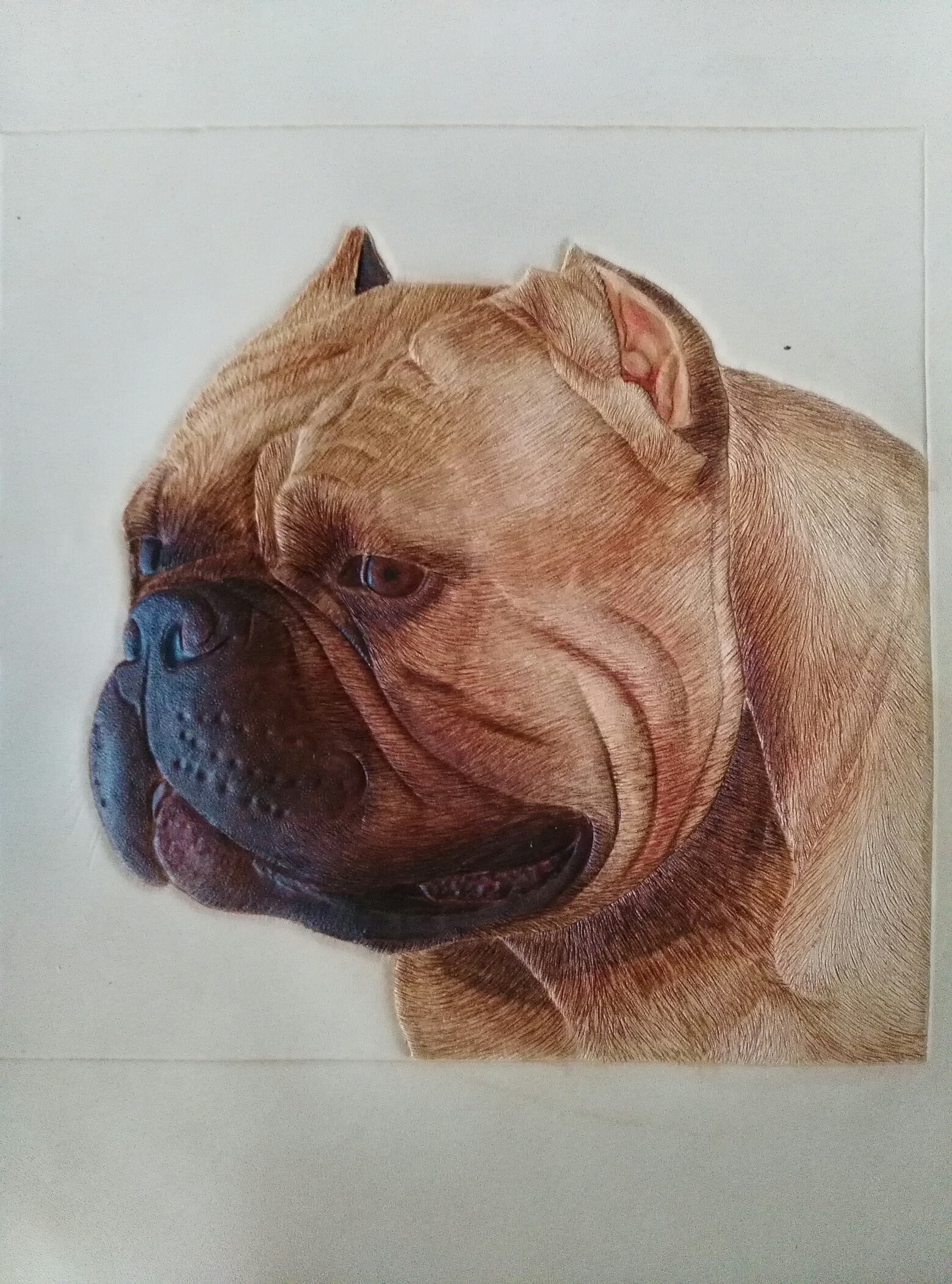 皮雕《恶霸》|纯艺术|雕塑|爱皮雕 - 原创作品 - 站酷 (zcool)