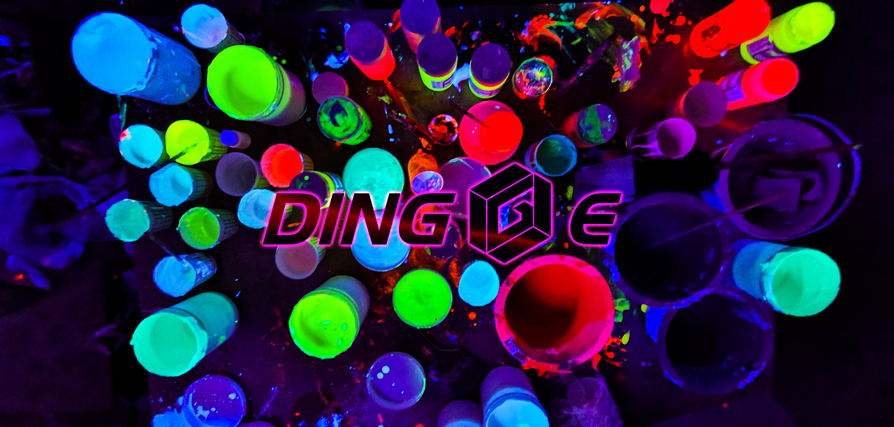 延安酒吧荧光墙绘