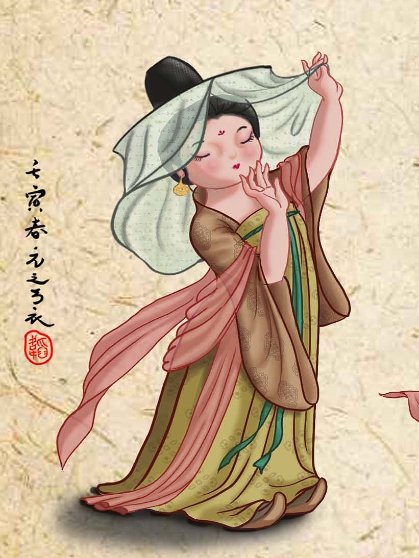 《华夏衣裳.汉服》（图ZMjg5NzE2NDk2） - 商业插画 - 站酷设计师元之弓衣原创素材 - 站酷ZCOOL