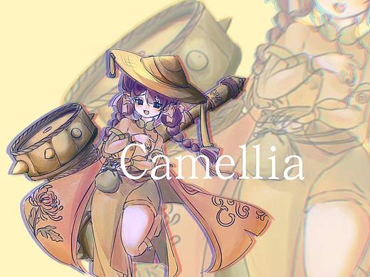 人物设计（梅兰竹菊）（个人主页-ZNjg4NzY3MzY=） - 其他动漫 - 站酷设计师Camellia鼠鼠原创素材 - 站酷ZCOOL