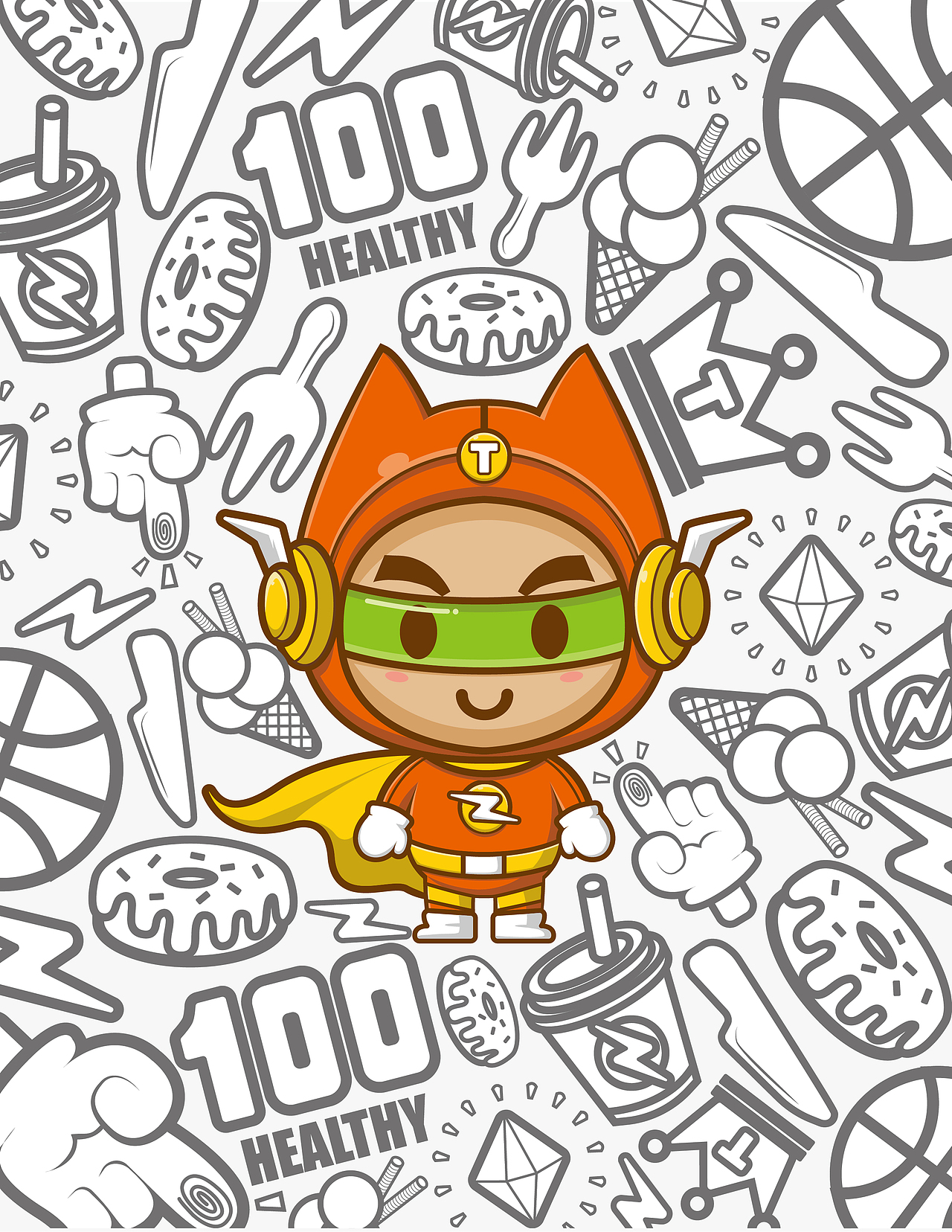 吐司超人 餐饮品牌卡通ip形象升级