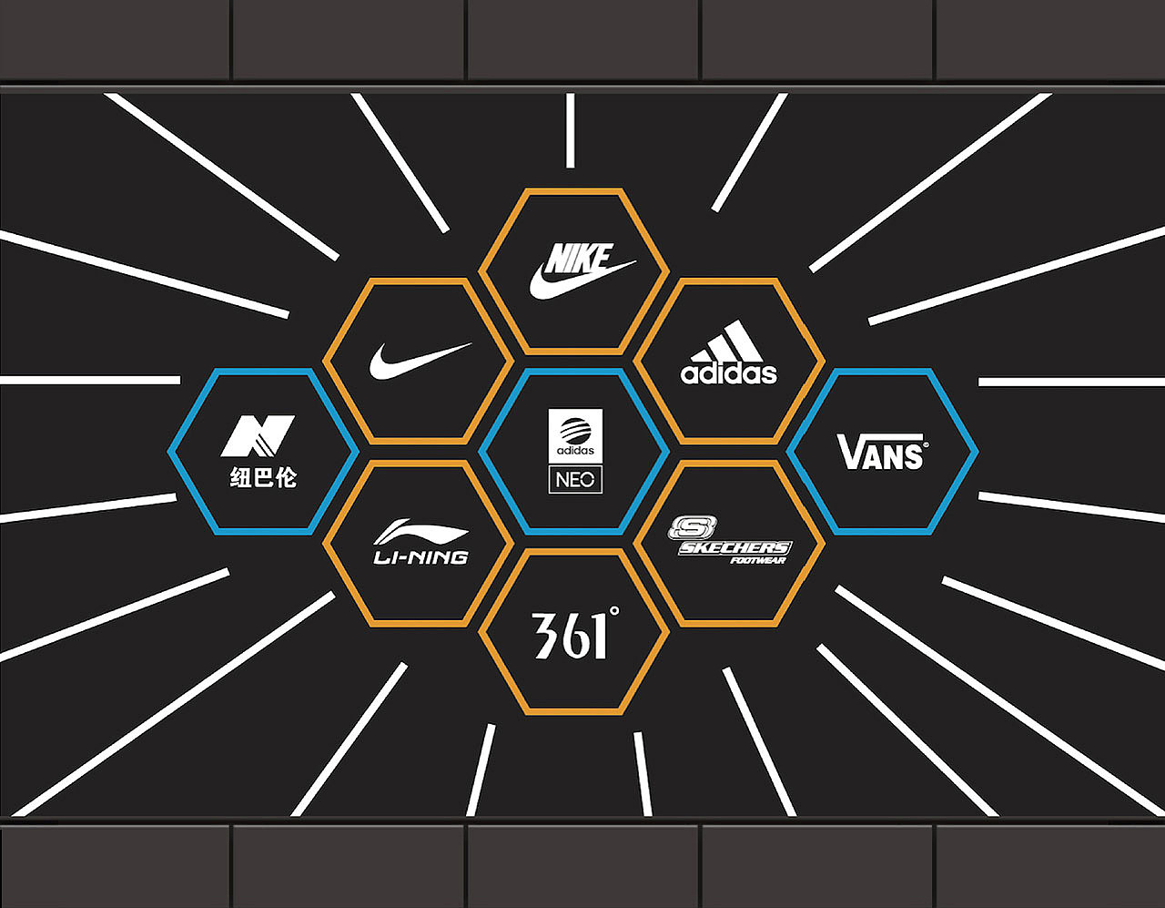 运动品牌橱窗设计