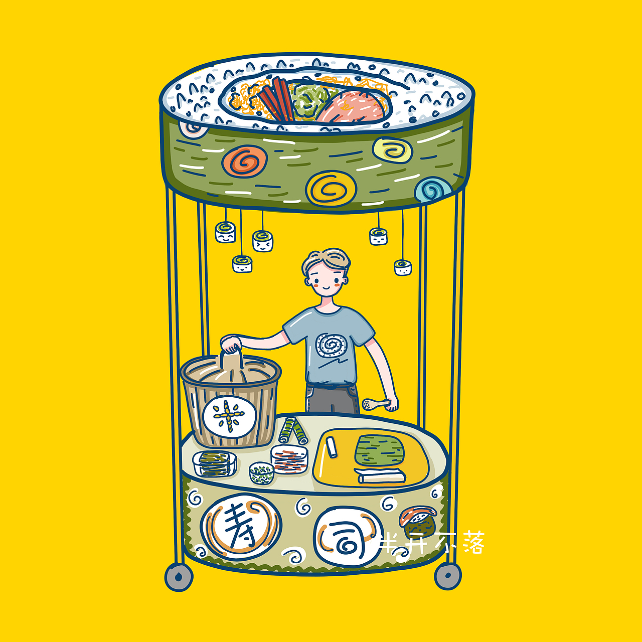 【插画】街边小吃系列整理