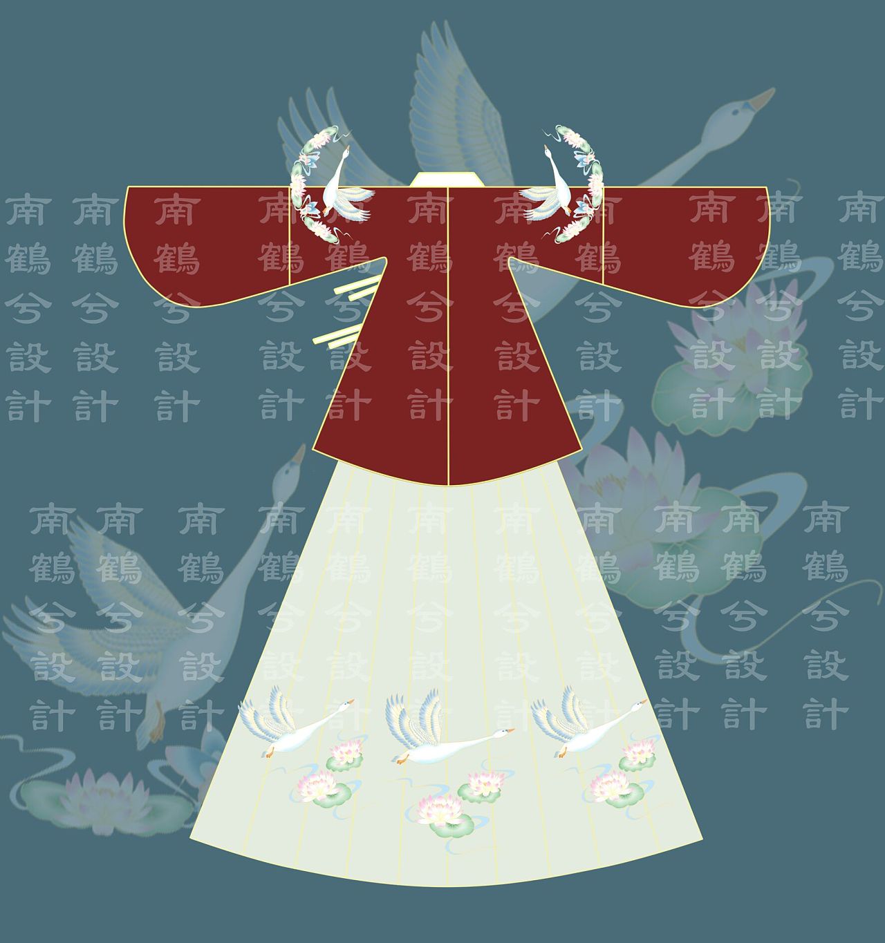 汉服设计稿|服装|传统/民族服饰|画画的甜橙 - 原创作品 - 站酷