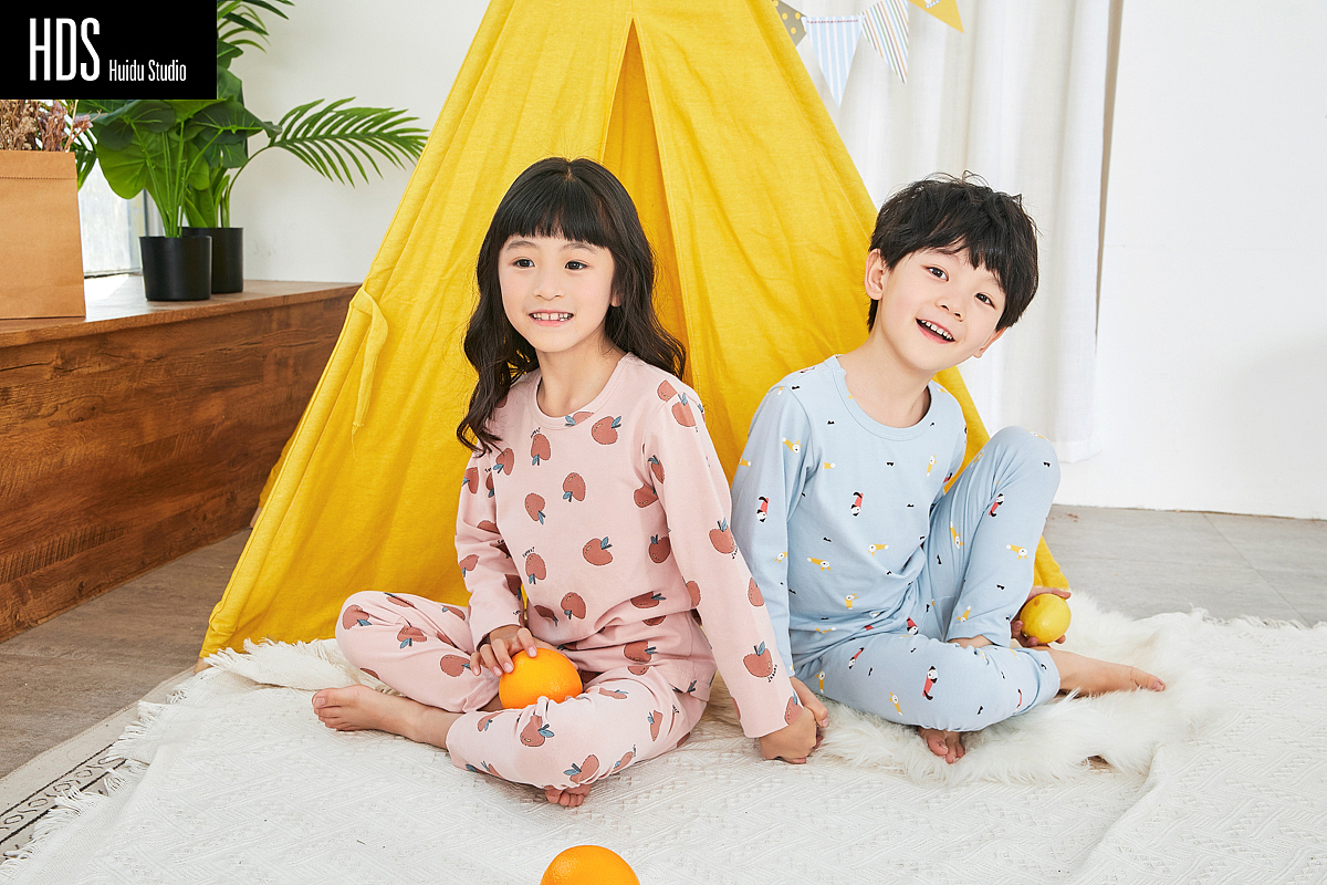 儿童家居服小童模拍摄