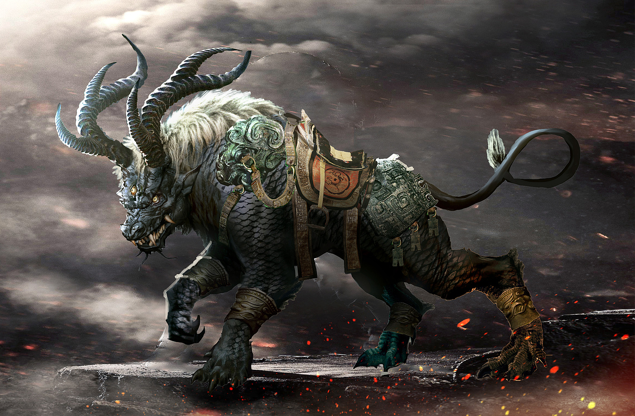 哮天犬,墨麒麟,初期概念